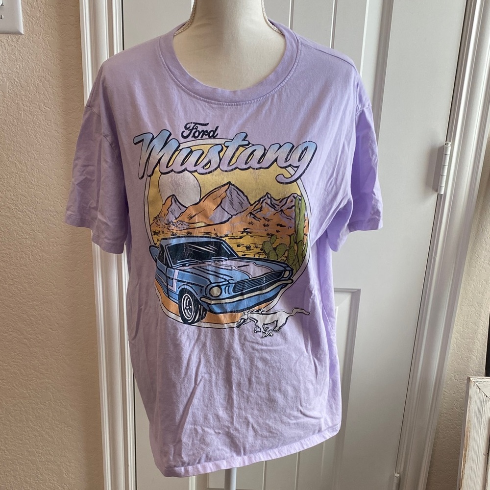 4/$20 Lavender mustang tee